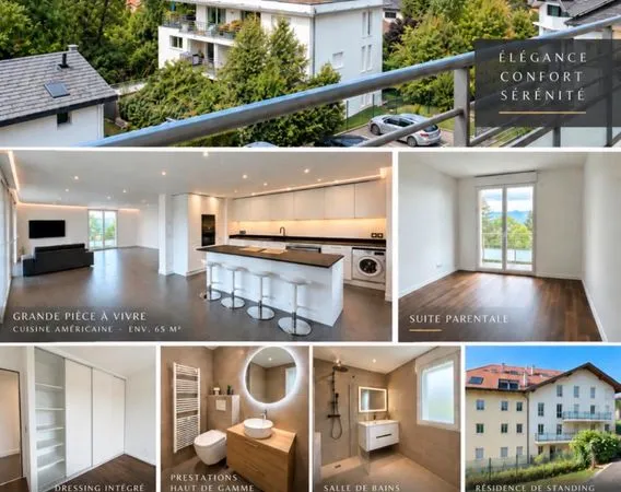 Appartement d'exception 126 m² - Vue lac Léman - Collonges-sous-Salève