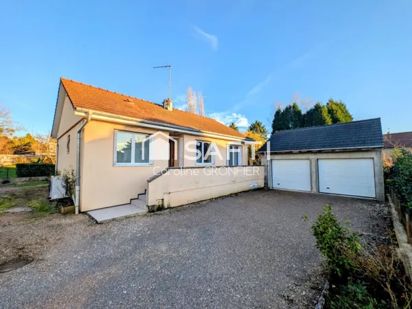 Maison 3 pièces avec double garage - Palinges