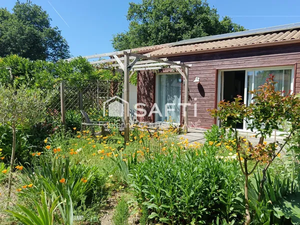 A Aizenay, maison en bois 96 m², 4 chambres