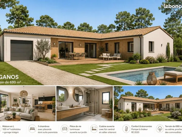 Maison 105 m² Biganos