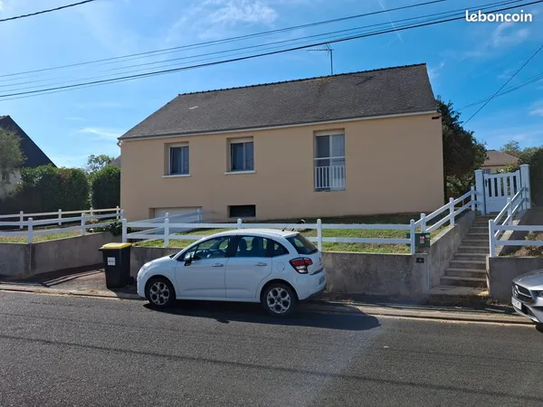 A Louer - Bouessay 53290 - Maison sur ss Sol (90m²) avec Terrain
