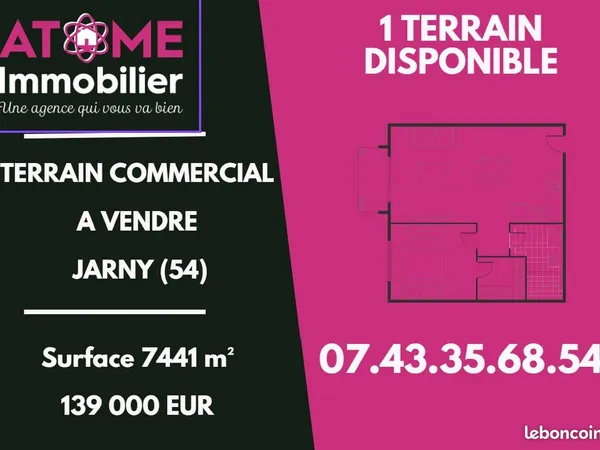 Terrain 7441 m² Jarny