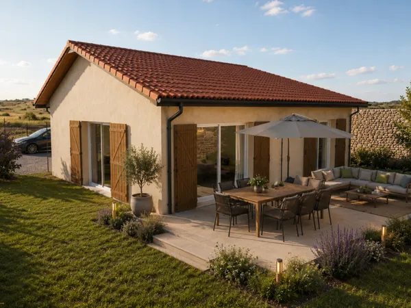 Au coeur du charmant village de Chavanoz, villa neuf T4 de plain-pied