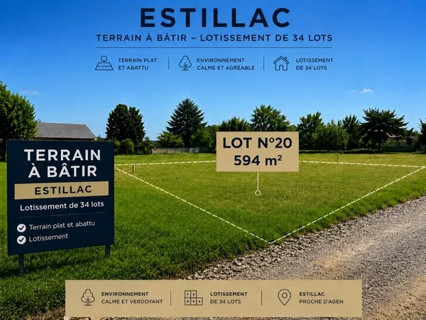 Terrain 594 m²
