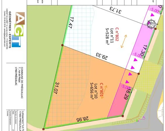 Vente de terrain à construire