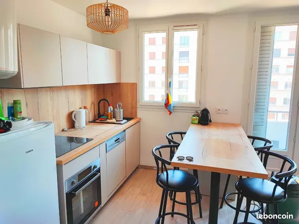 T3 rénové 51 m² balcon sud vue montagne - Grenoble Vallier