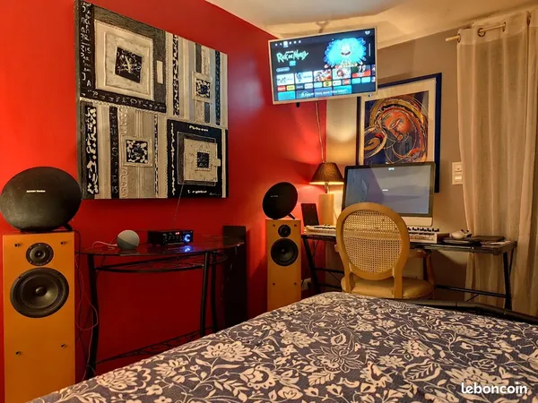 Studio meublé avec jardin