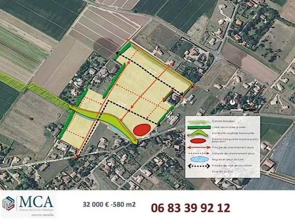 Terrain 580 m²