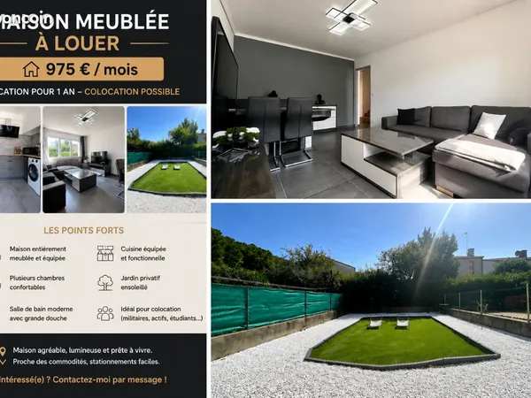 Maison meublée T4 Carcassonne