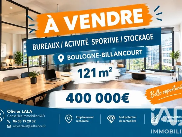 Local commercial 1 pièce 121 m²
