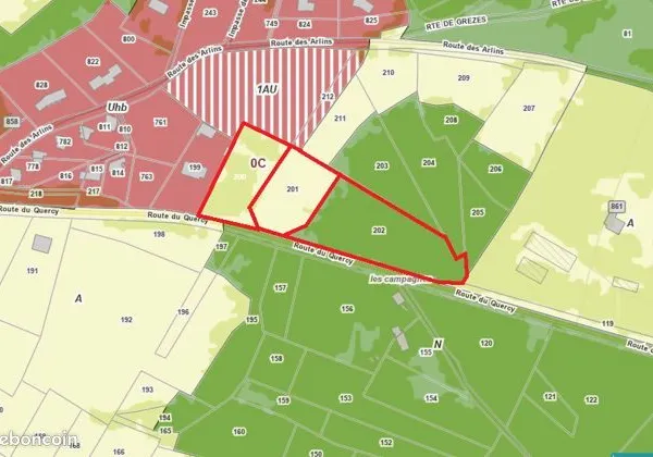 Vente d'un terrain à Nadaillac (24590) - Secteur « Claud de Grignou »