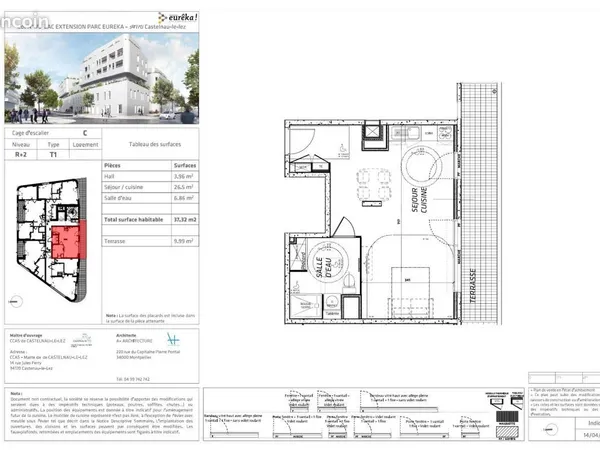 Appartement 1 pièce 37 m²