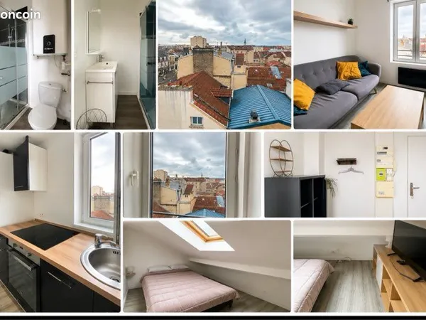 T2 meublé 27m2 libre le 1er juillet