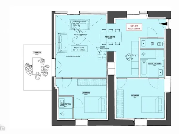 Appartement T3 Bis