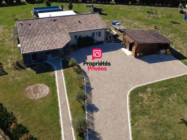 Maison plain-pied 3 chambres bureau terrain 3500 m²