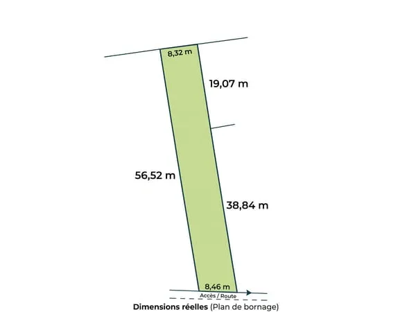 Exclu! Terrain 480 m2