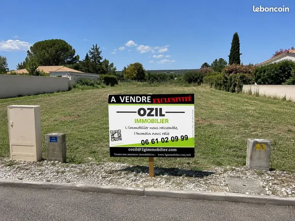 Terrain constructible 518 m² | agréable village du GARD | Proche centre et commodités