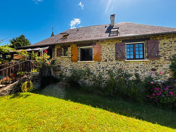 MAISON EN PIERRE A VENDRE LAGRAULIERE PLUS D'1 HECTARE DE TERRAIN