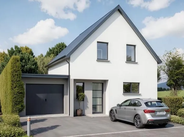 Sur un beau terrain très au calme cette maison