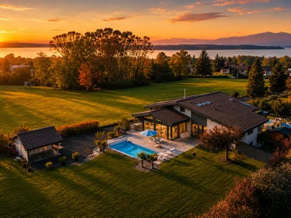 PROPRIÉTÉ D'EXCEPTION au LAC LÉMAN - 432 m² - 2 piscines