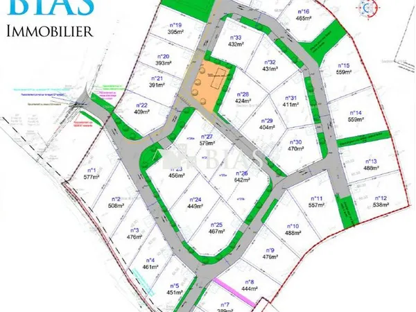 Terrain 476 m² Le Breuil-en-Auge