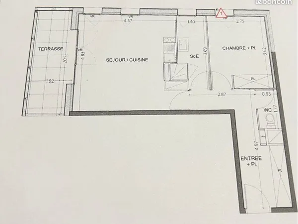 T2 quartier hopitaux- facultés Montpellier