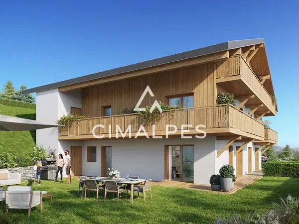 Chalet mitoyen 4 chambres- Avec terrasse et jardin