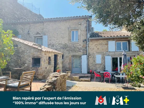 Maison en pierre de charme à Montbrun-des-Corbières - Vue panoramique
