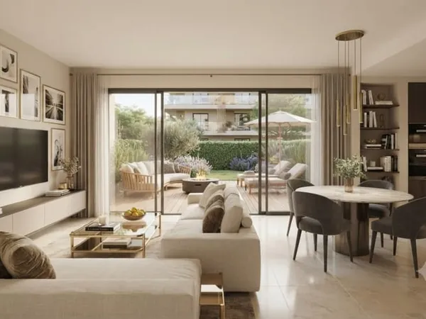 3P AVEC JARDIN 132m² à Val de Cimiez - Frais de notaire réduits + Garanties décennales