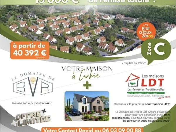 Terrain 411 m² Corbie