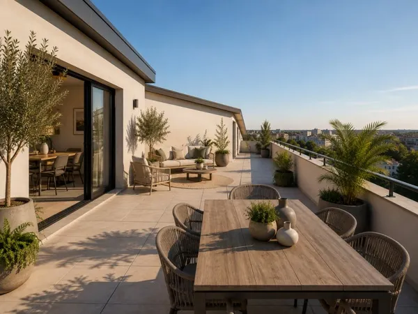 Attique 4 pièces avec 75m² de terrasse - Idéalement situé