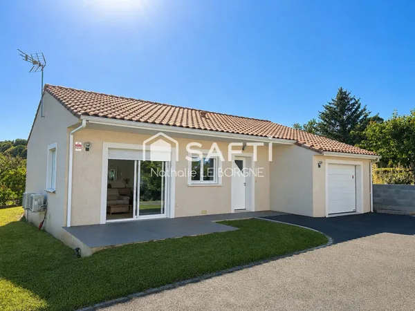 Jolie maison de plain pied avec garage