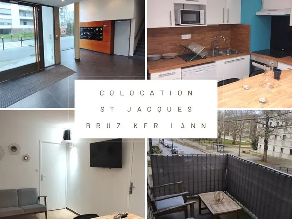 Colocation douche privative🌟 Coloc St Jacques - Rennes - Bruz 🏡 Tout inclus meublée et rénovée | Par