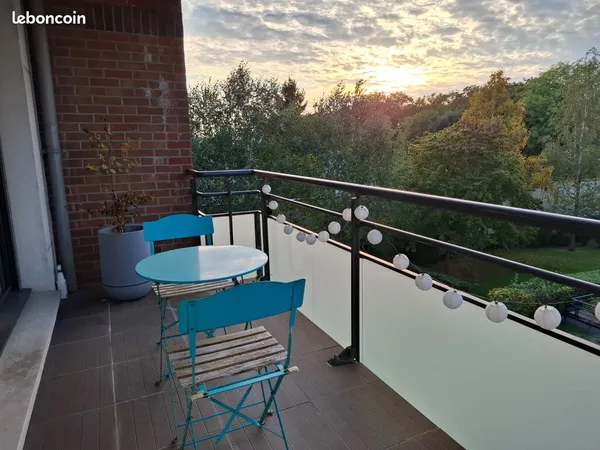 🏡 Appartement meublé de standing 70 m² • 2 chambres • Balcon • Parking sécurisé • Croix, Parc Barbie