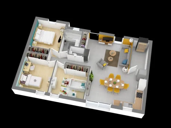 Maison neuve 4 pièces 77 m²