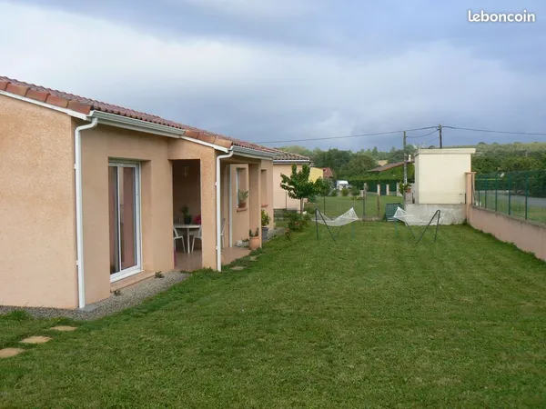 Maison T4 de 109 m² avec jardin clôturé et garage à Varilhes 'Le Courbas'
