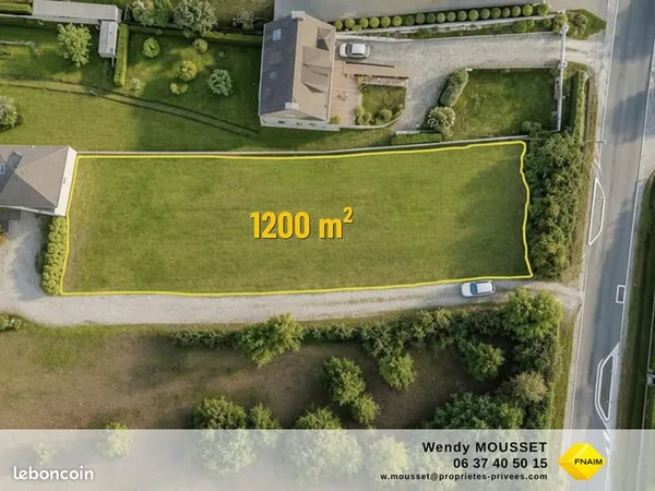 Terrain 1 200 m² Le Tour Du Parc