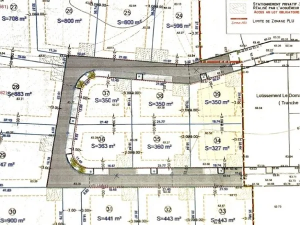 Terrain 350 m²