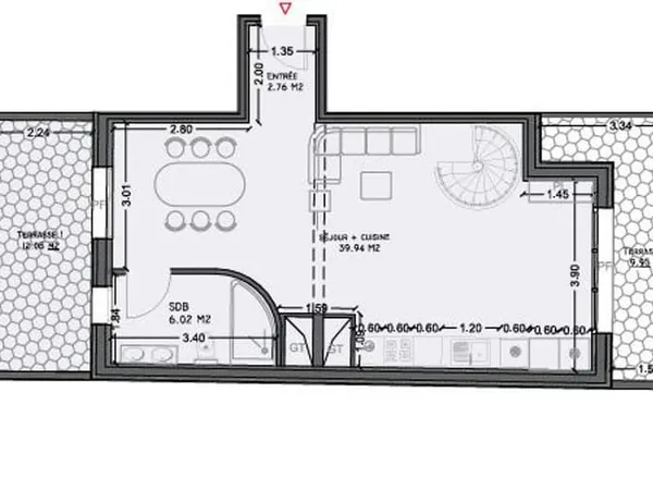 Appartement 3 pièces 83 m²