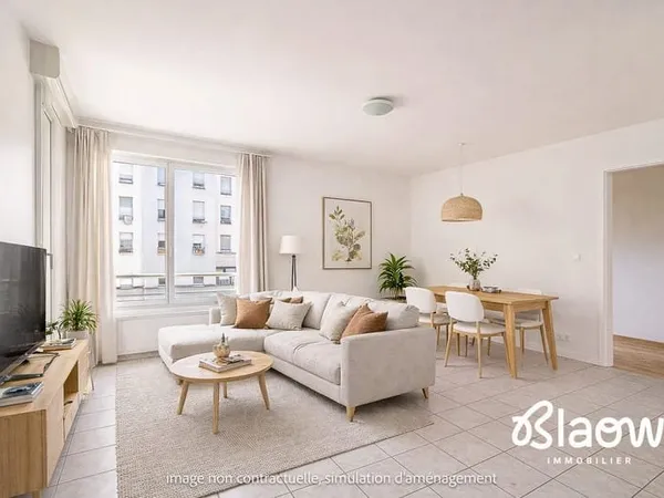 Appartement T3 avec garage à vendre à Vaulx-en-Velin