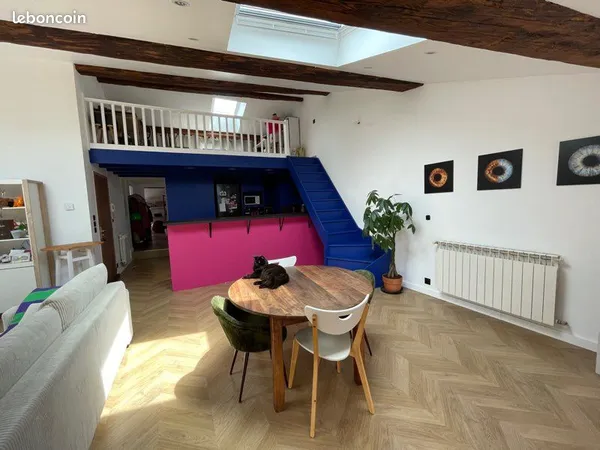 🏡 T3 77m² rénové 2024 + mezzanine - Lumineux - Faibles charges - Bourg-de-Péage