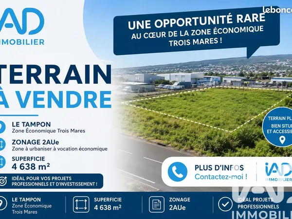 Terrain 6812 m² Le Tampon