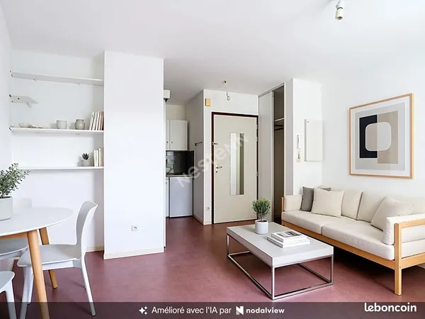 Studio 1 pièce 19 m²