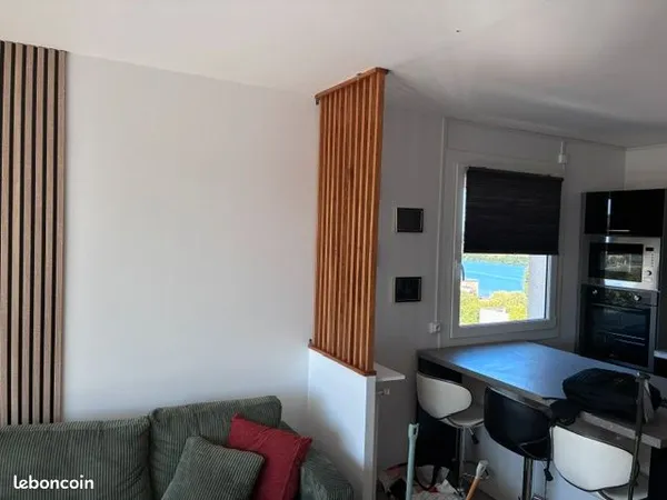 Meublé 48 m² tout équipé avec loggia fermée 4m²