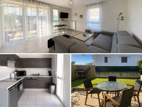 À louer - T2 meublé de 48 m² avec jardin privatif et garage - Bonneville