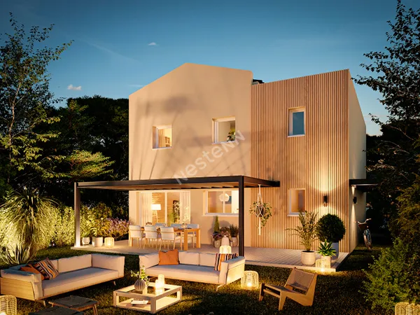 Villa contemporaine, 4 chambres, jardin et garage - proximité immédiate des commodités