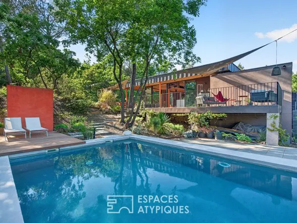 Propriété d'architecte avec piscine aux portes d'Aix-en-Provence