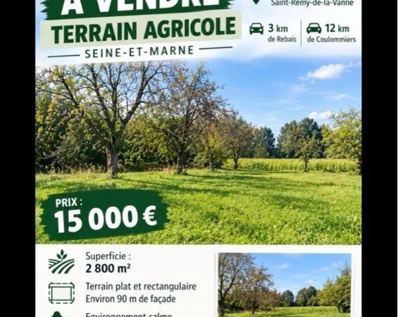 Vendre terrain agricole