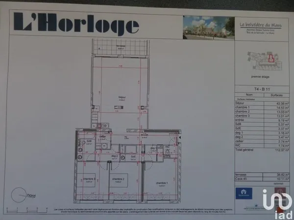 Vente Appartement 4 pièces