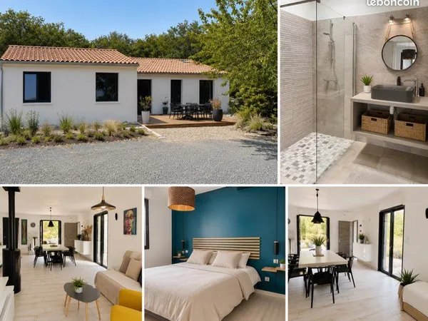 Maison 109 m² - 3 chambres - terrain 787 m² - Médis, proche Royan